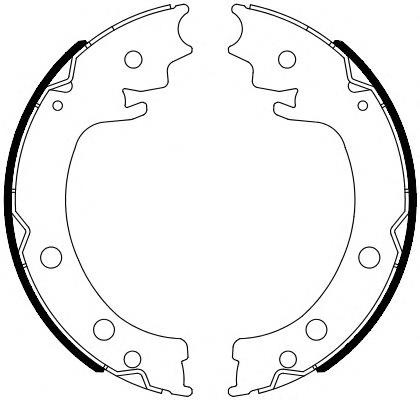 Juego de zapatas de frenos, freno de estacionamiento Suzuki Grand Vitara JB