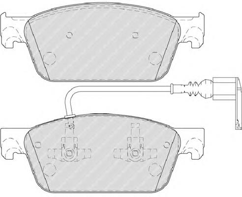 Pastillas de freno FVR4302 Ferodo