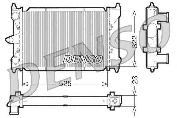 Radiador refrigeración del motor DRM32034 Denso