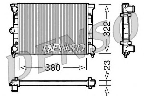 DRM32032 Denso radiador