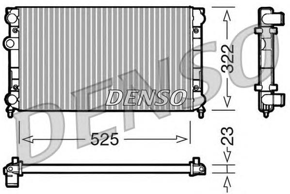 Radiador refrigeración del motor DRM32005 Denso