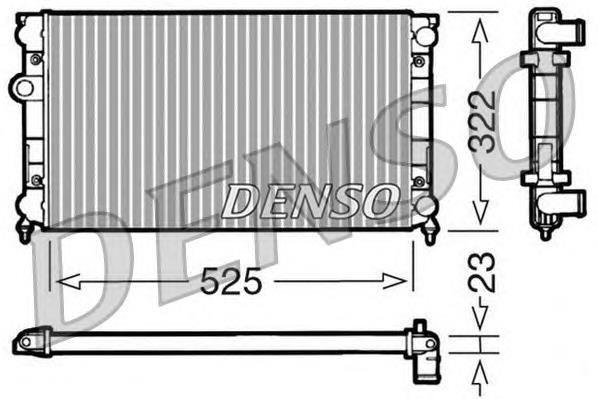 DRM32006 Denso radiador refrigeración del motor