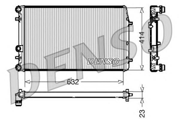 Radiador de água Denso DRM27005