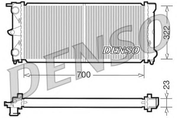 DRM32021 Denso radiador refrigeración del motor