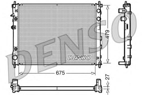 Radiador refrigeración del motor DRM36012 Denso