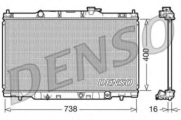 DRM40011 Denso radiador refrigeración del motor