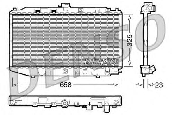 DRM40002 Denso radiador refrigeración del motor