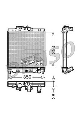 DRM40004 Denso radiador refrigeración del motor