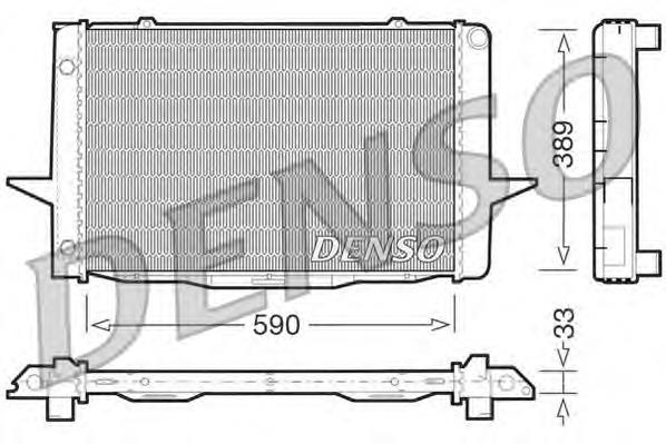 DRM33041 Denso radiador