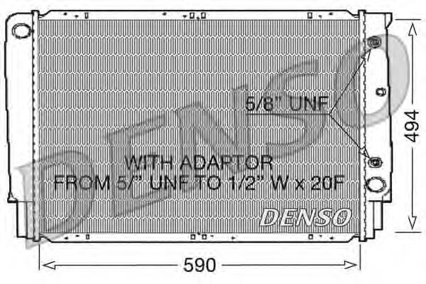 Radiador refrigeración del motor DRM33054 Denso