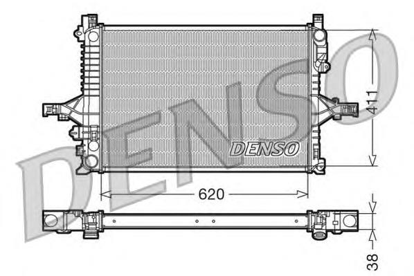 Radiador refrigeración del motor DRM33065 Denso