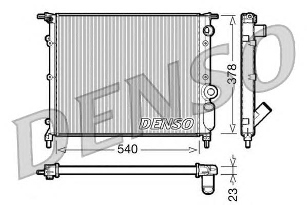 Radiador refrigeración del motor DRM23028 Denso
