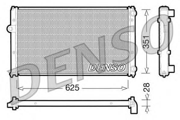 DRM26001 Denso radiador