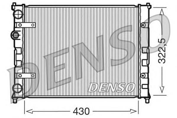 Radiador refrigeración del motor DRM26007 Denso