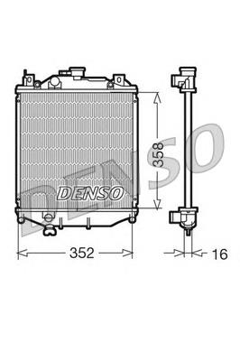 Radiador refrigeración del motor DRM47005 Denso