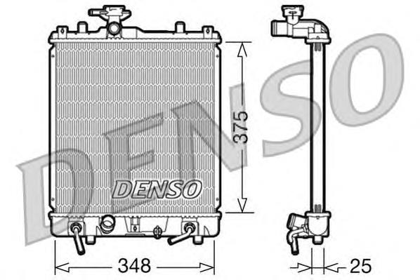 Radiador refrigeración del motor DRM47009 Denso