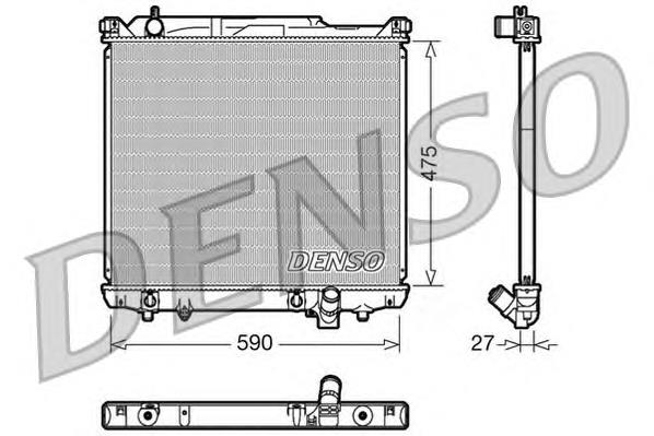 DRM47020 Denso radiador refrigeración del motor