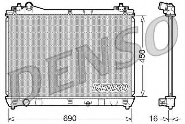 Радиатор denso drm47016