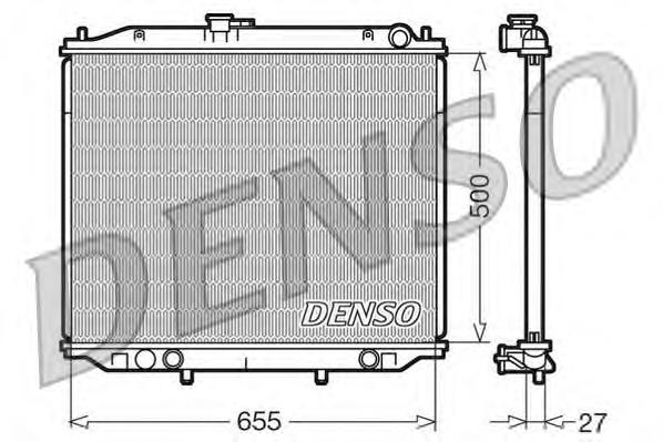 DRM46020 Denso radiador refrigeración del motor