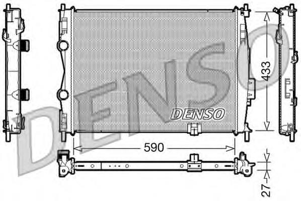 DRM46019 Denso radiador refrigeración del motor