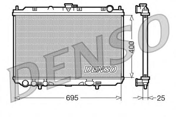 DRM46016 Denso radiador