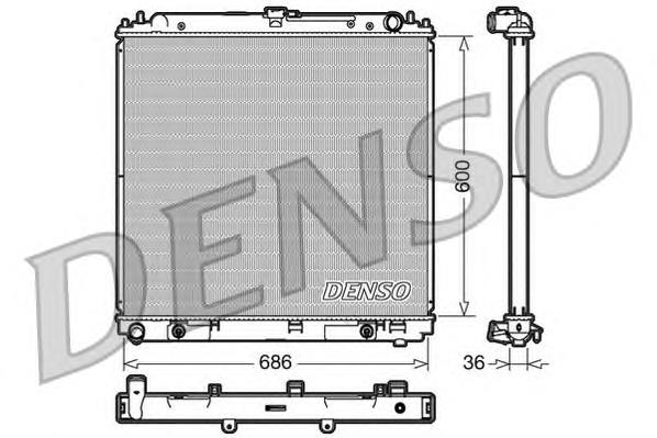 Radiador refrigeración del motor 21460EB81B Nissan