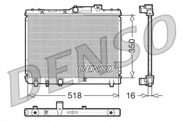 Radiador refrigeración del motor DRM50029 Denso