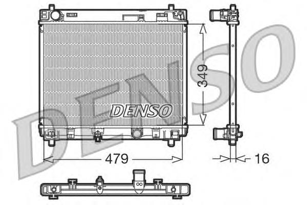 DRM50004 Denso radiador refrigeración del motor