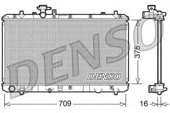 Radiador refrigeración del motor DRM47023 Denso