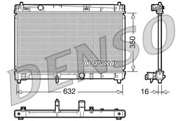 Radiador refrigeración del motor DRM50009 Denso