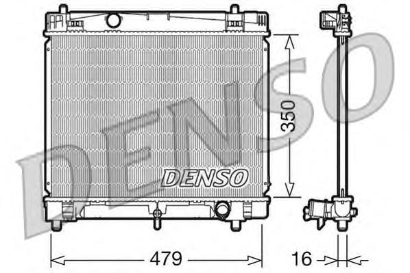 DRM50008 Denso radiador refrigeración del motor