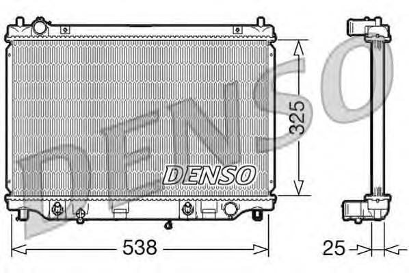 Radiador refrigeración del motor DRM44014 Denso