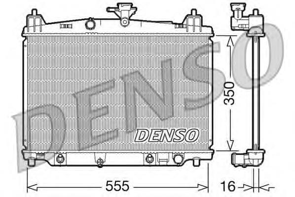 DRM44018 Denso radiador refrigeración del motor