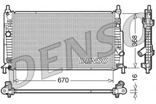 DRM44020 Denso radiador