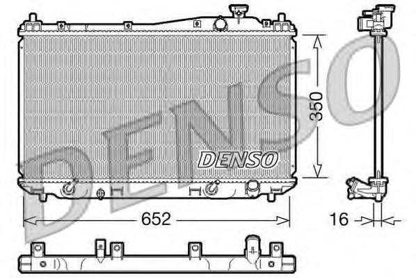 DRM40019 Denso radiador refrigeración del motor