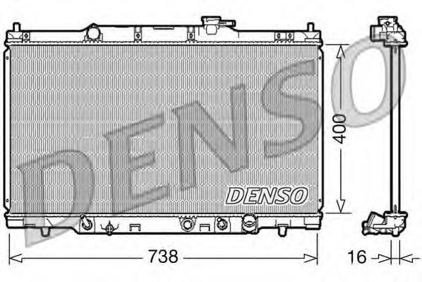 DRM40012 Denso radiador refrigeración del motor