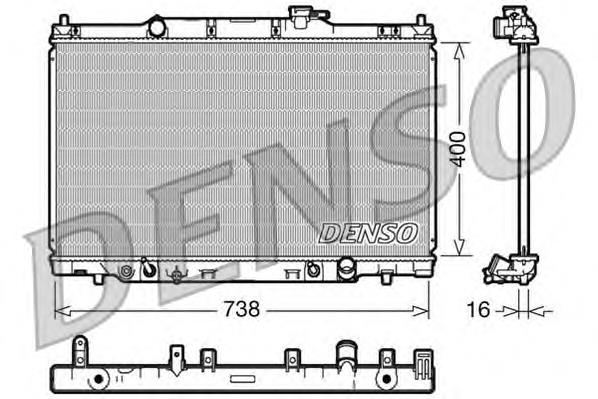 Radiador refrigeración del motor 3876083K Polcar