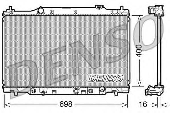 Radiador refrigeración del motor DRM40016 Denso