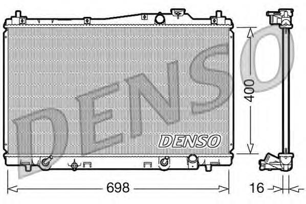 Radiador refrigeración del motor DRM40017 Denso