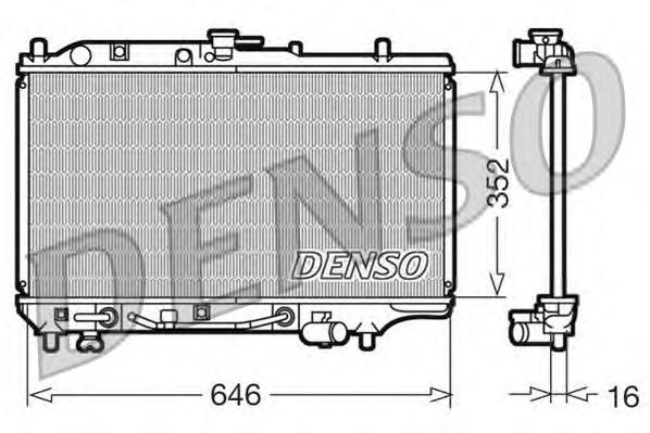 DRM44005 Denso radiador