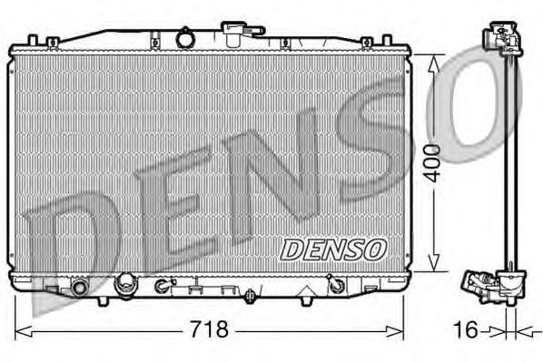 DRM40023 Denso radiador refrigeración del motor