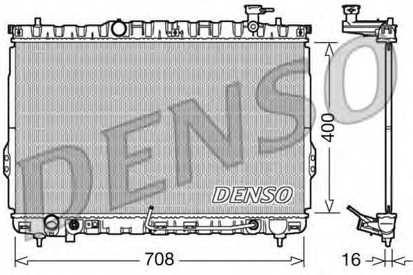 Radiador refrigeración del motor DRM41002 Denso