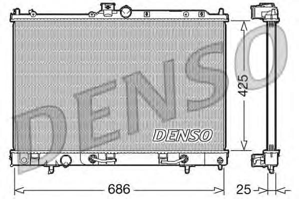 Radiador refrigeración del motor DRM45027 Denso