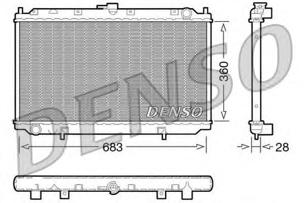 DRM46010 Denso radiador