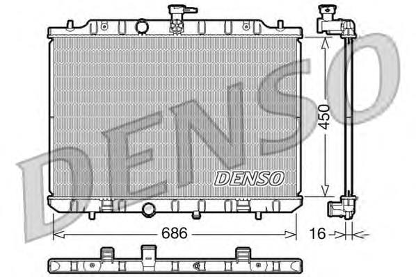 Radiador refrigeración del motor DRM46009 Denso