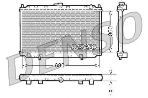 DRM46011 Denso radiador