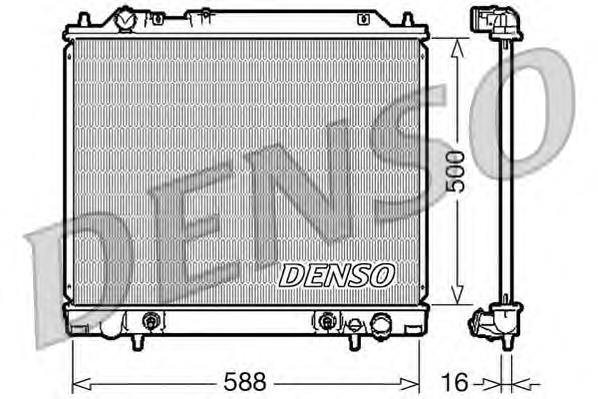 Radiador refrigeración del motor DRM45013 Denso