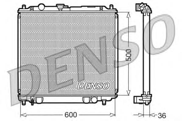 Radiador refrigeración del motor DRM45014 Denso