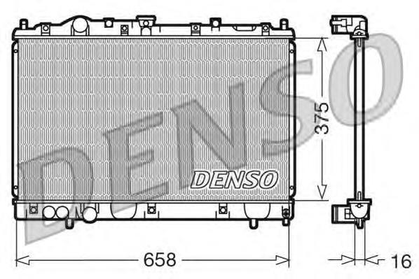 DRM45004 Denso radiador