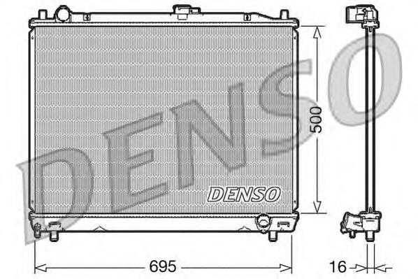 Radiador refrigeración del motor DRM45008 Denso